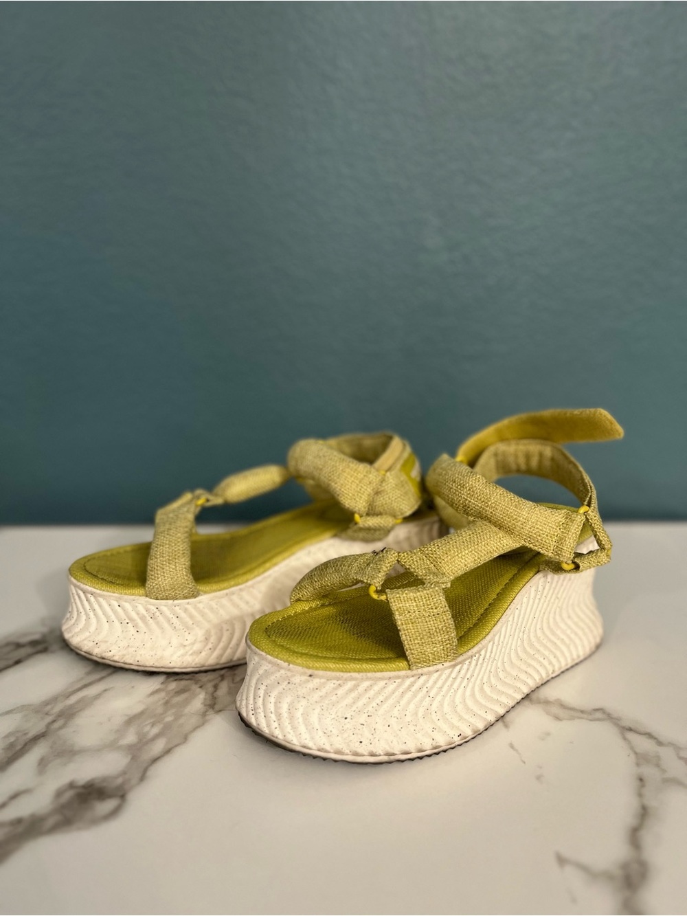Circus by Sam Edelman Lime Green Platform Sandals
